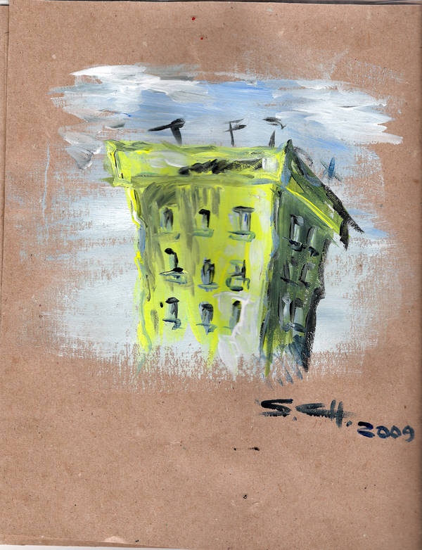 Yellow building by Shlyapnick
