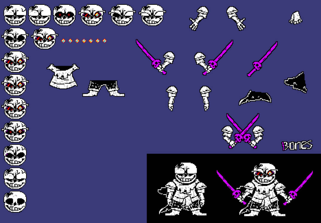 dust Sans and classic base sprites by TotalynotSnopeez on DeviantArt