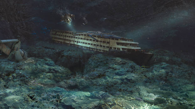 Sunken ship