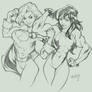 Power Girl and She-Hulk