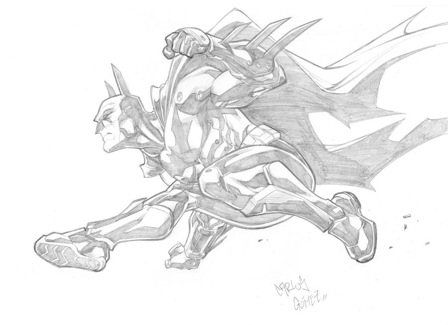 Batman sketch commission