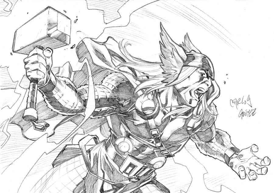 Thor sketch commisison