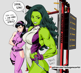 She-Hulk at it again!