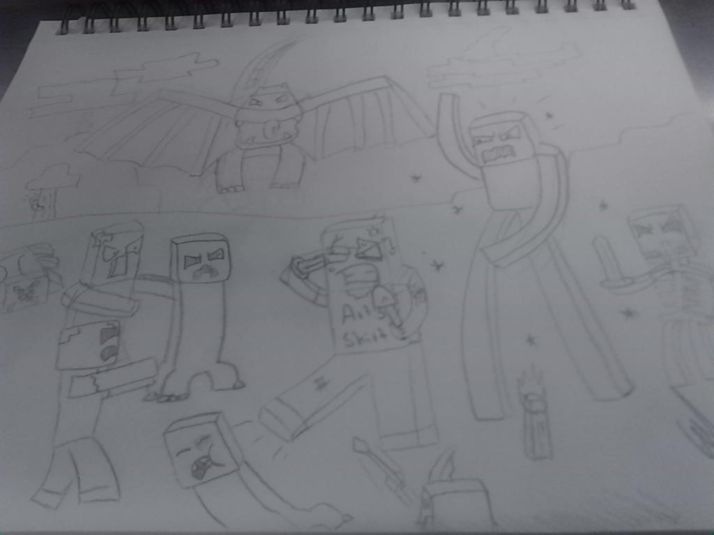 Minecraft final battle by ARTSKII509 on DeviantArt