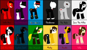 Creepypasta as ponies 1