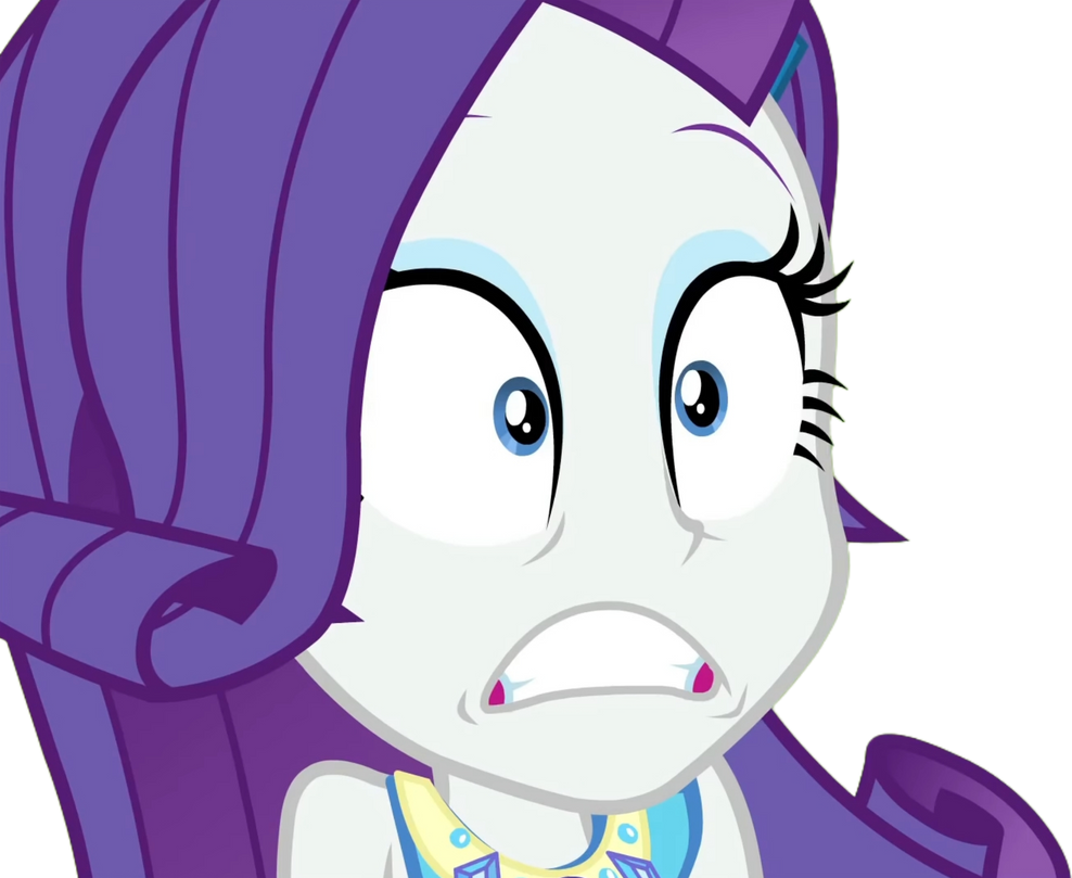 Retarded Rarity Rarity Was Very Scared (Png) by thomasxzafran on DeviantArt