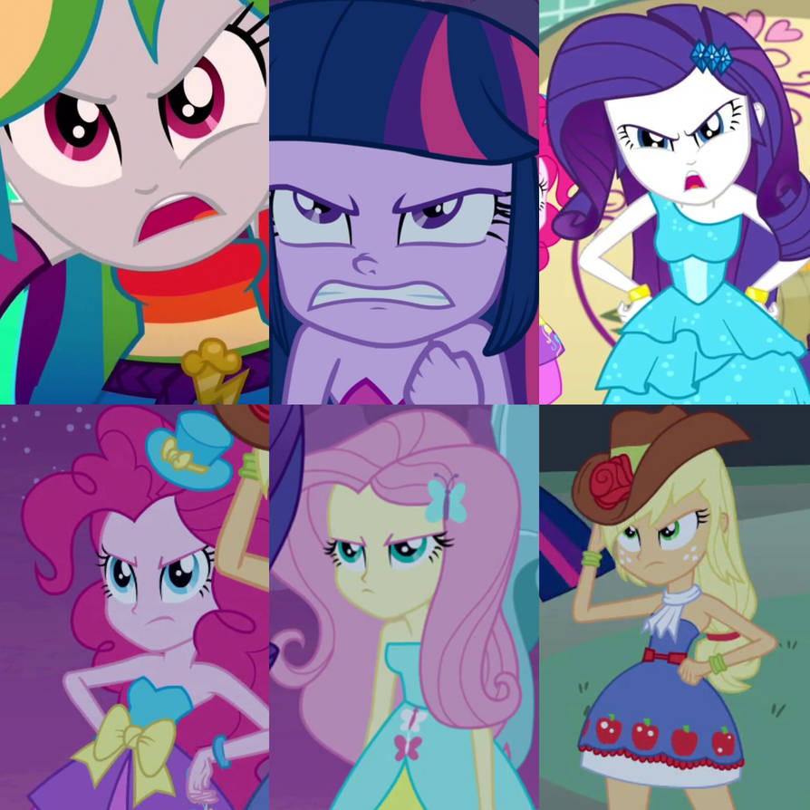 Humane 6 Fall Formal Outfits Very Angry V2 by thomasxzafran on DeviantArt