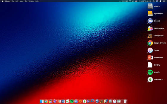 My macOS High Sierra desktop