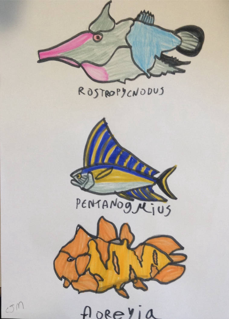 3 Bizzare Extinct Fish Species by ChrisM199 on DeviantArt