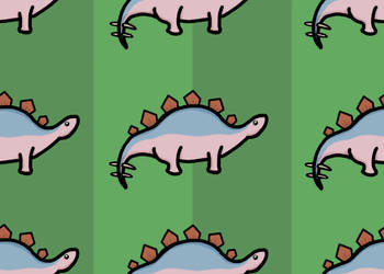 a tileable stegosaurus named caspar