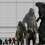 Monsterverse Size Comparisons Estimate (With Grid)