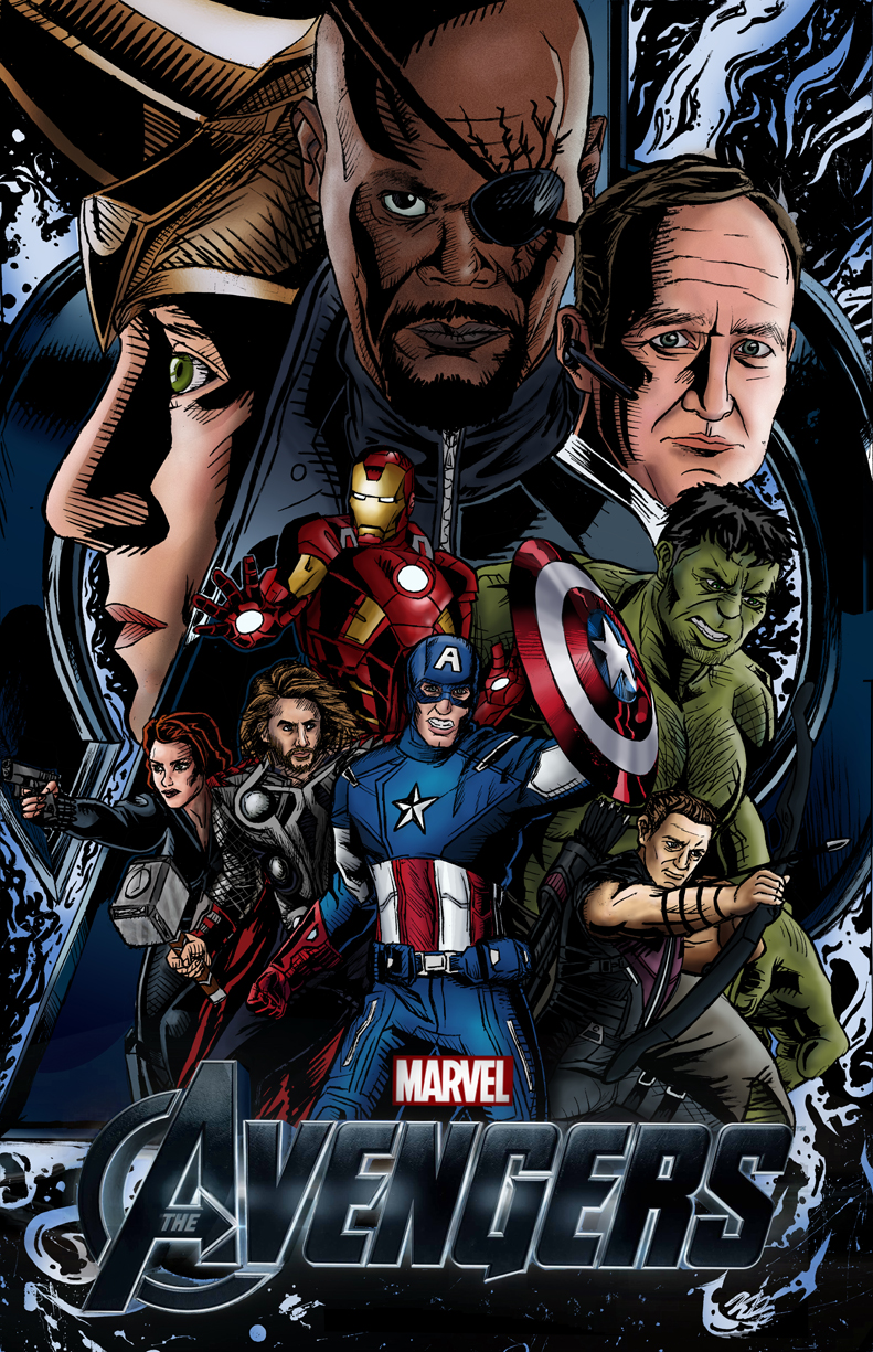 The Avengers - Colored Fan Poster