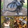 Needle felted Black Dragon