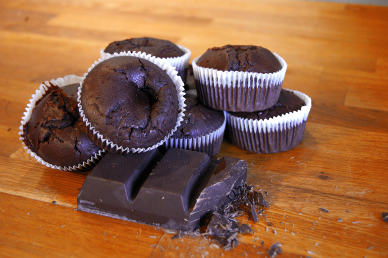 Chocolate Overflow Muffins