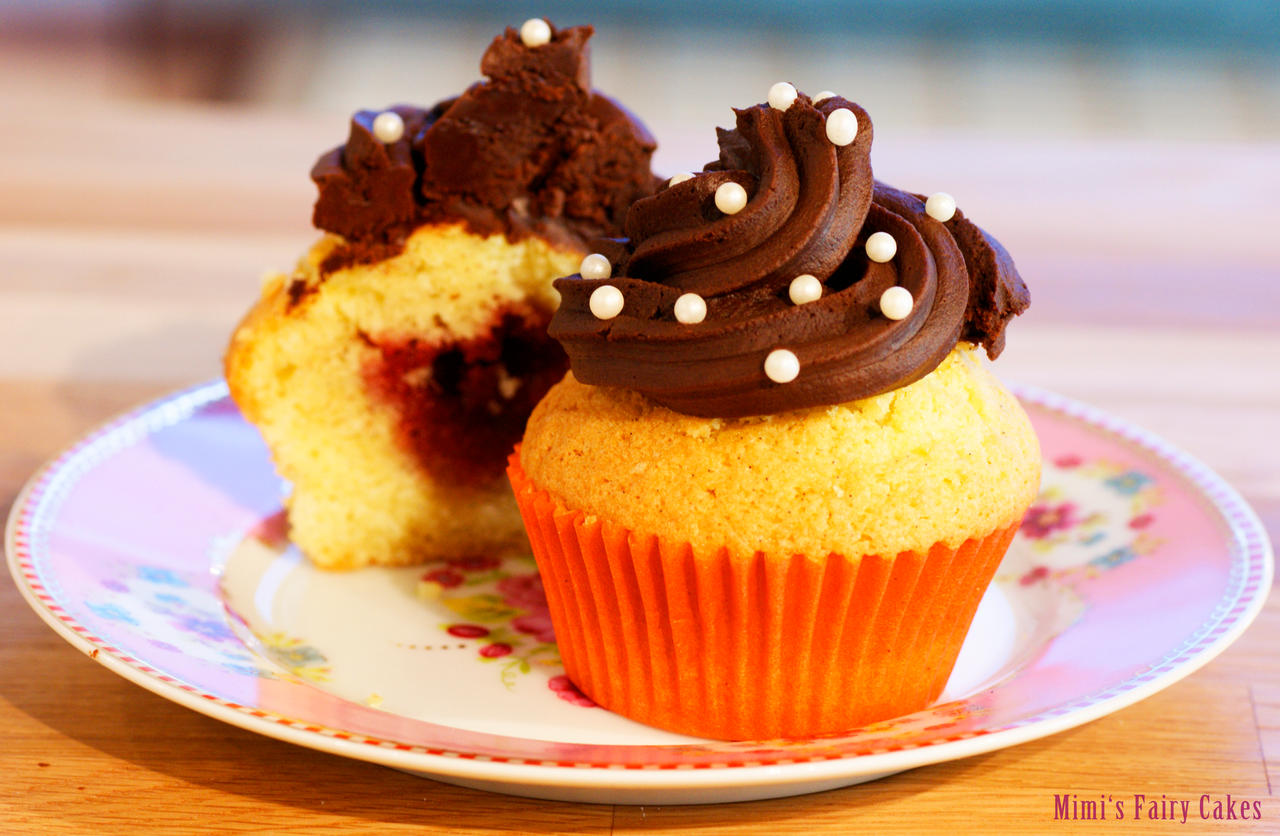 Neapolitan Fuerst Pueckler Cupcakes