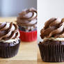 Marzipan-Chocolate-Cupcakes