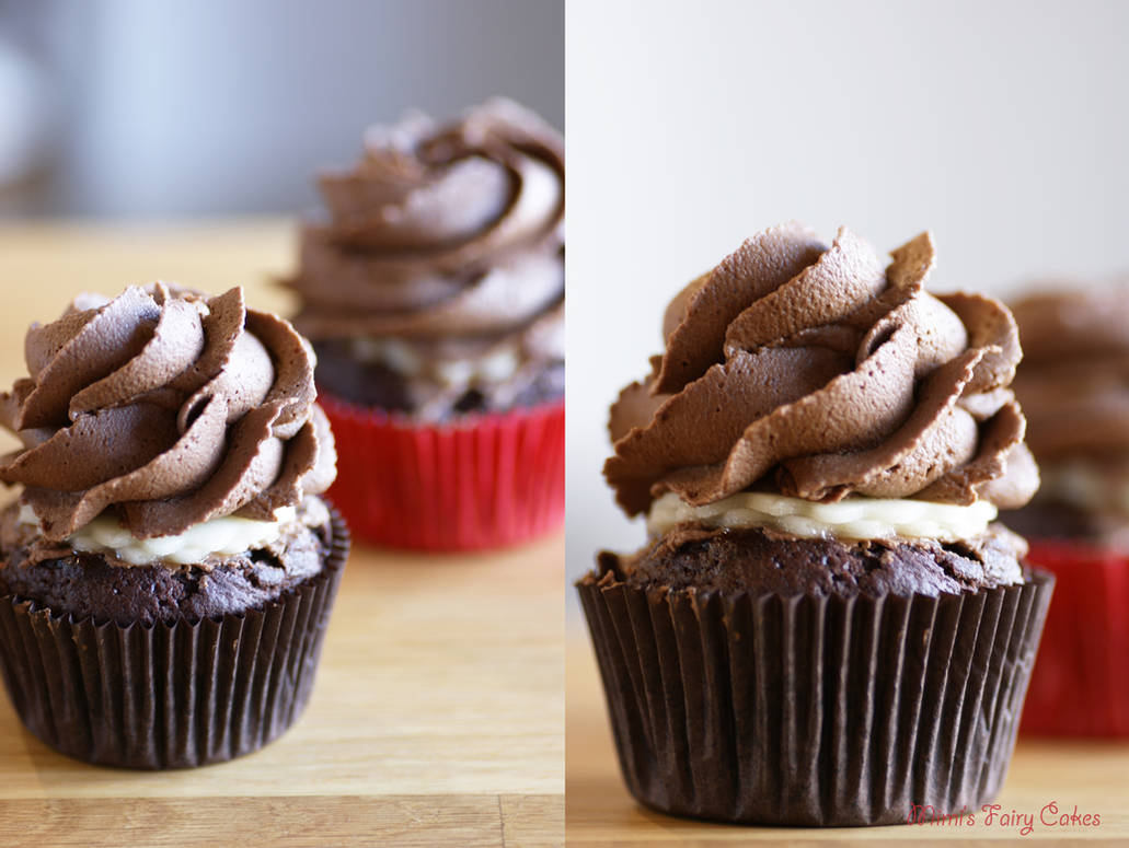 Marzipan-Chocolate-Cupcakes by Cailleanne