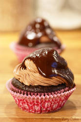 Chocolate Raspberry Cupcakes by Cailleanne