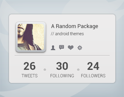 twitterProfileWidget by AlexJMiller