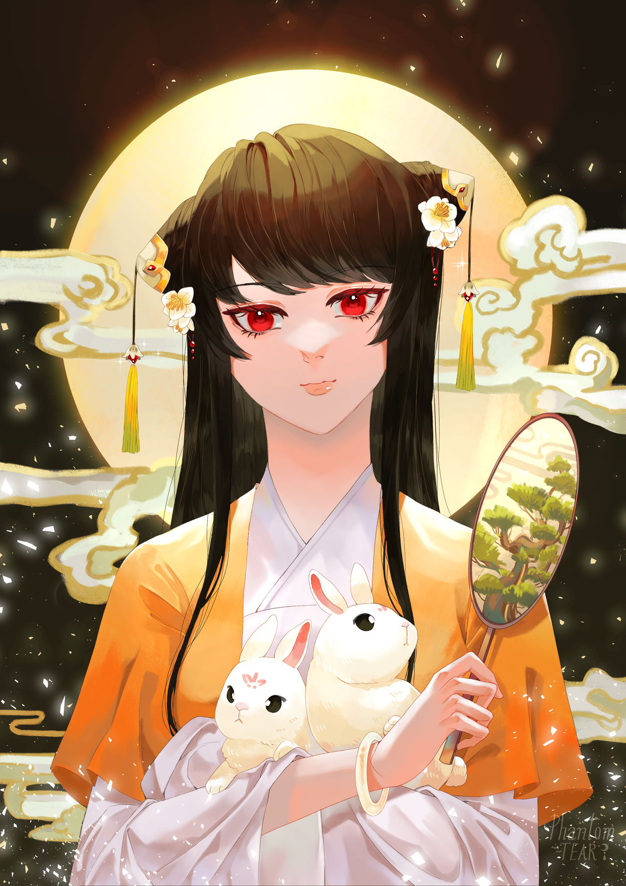 moonlight and rabbit by PhantomTearz on DeviantArt