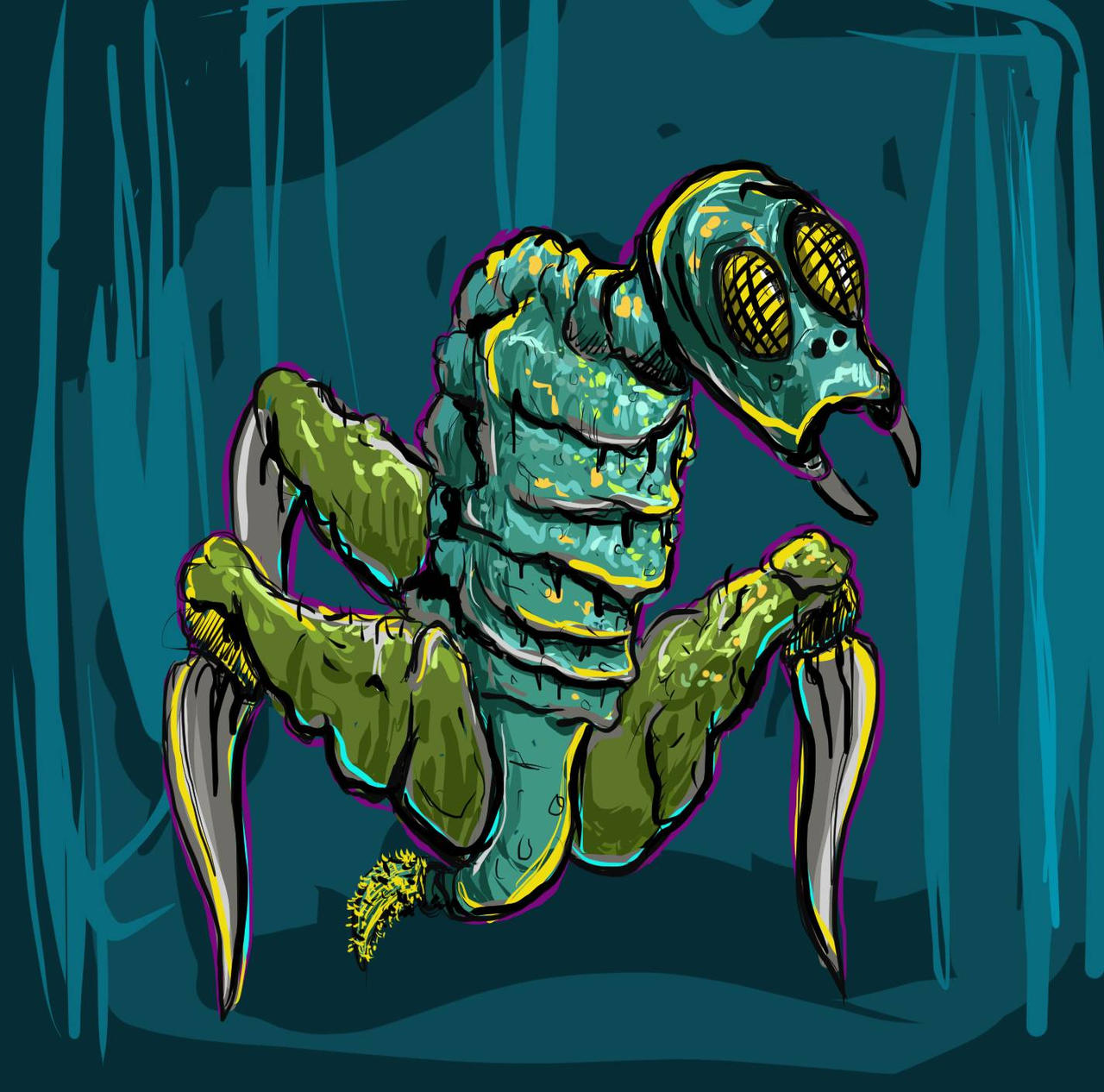 Alien insect mutated species by MarkieArt on DeviantArt