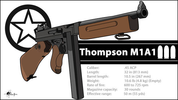 Thompson M1A1 Vector