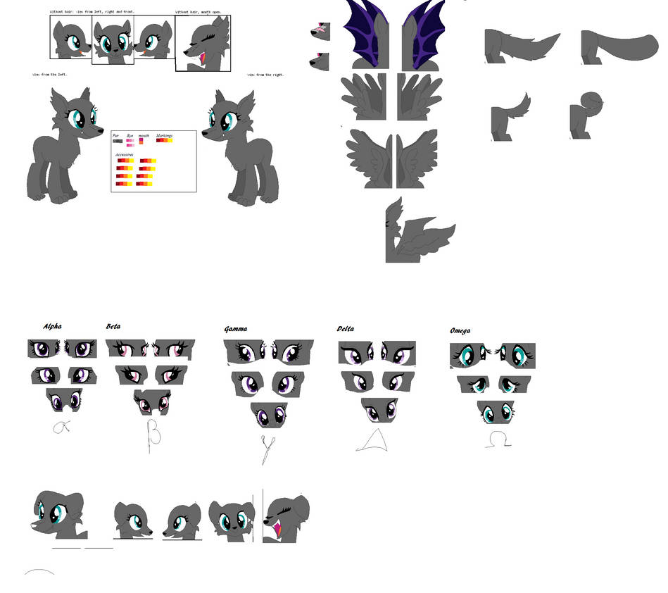 wolf MLP version base by W-girl-Sakura on DeviantArt