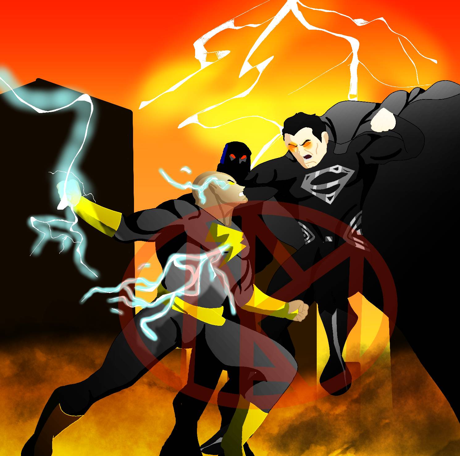 Superman vs Black Adam by Mohamme on DeviantArt