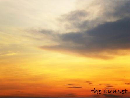 the sunset