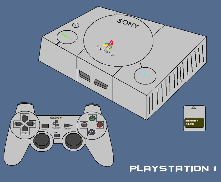 Playstation Console Drawing by T95Master on DeviantArt