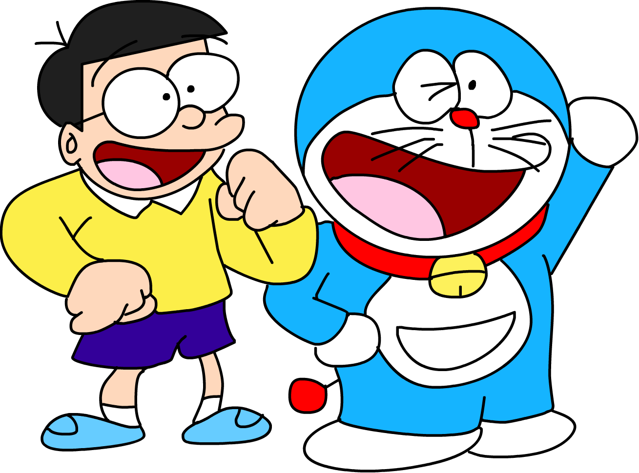 Nobita and Doraemon!