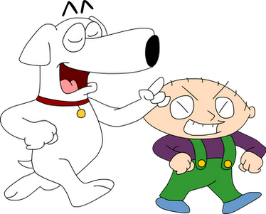 Stewie and Brian