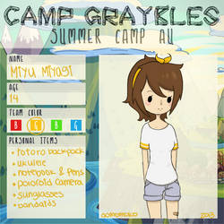 Camp Graybles AU Application: Miyu Miyagi
