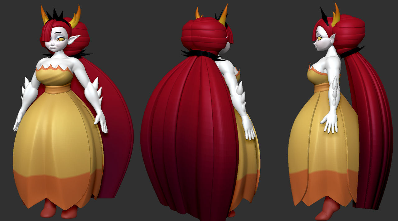 Hekapoo 8 Bit Hekapoo 3D model by idsaybucketsofart on DeviantArt