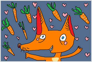 little foxes and carrot rain