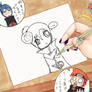 Pein draws Chibis