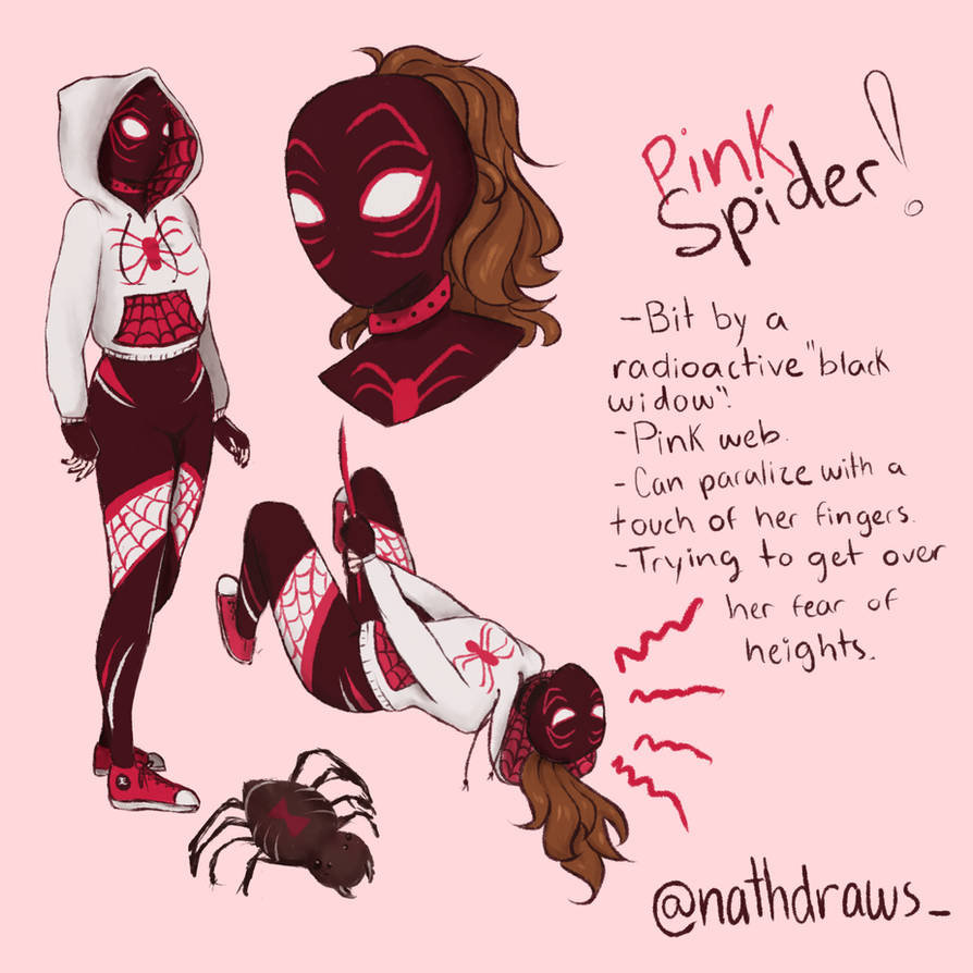 Pink Spider Rider Spidersona: Pink spider. by nathdraws on DeviantArt