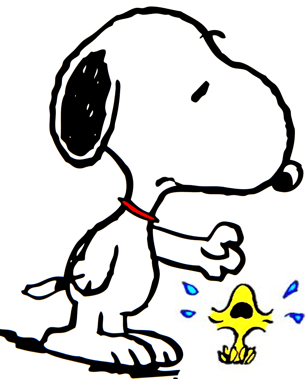 Snoopy tries to comfort Woodstock, which is crying by BradSnoopy97 on ...