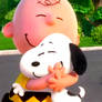 Charlie Brown Hugging Snoopy