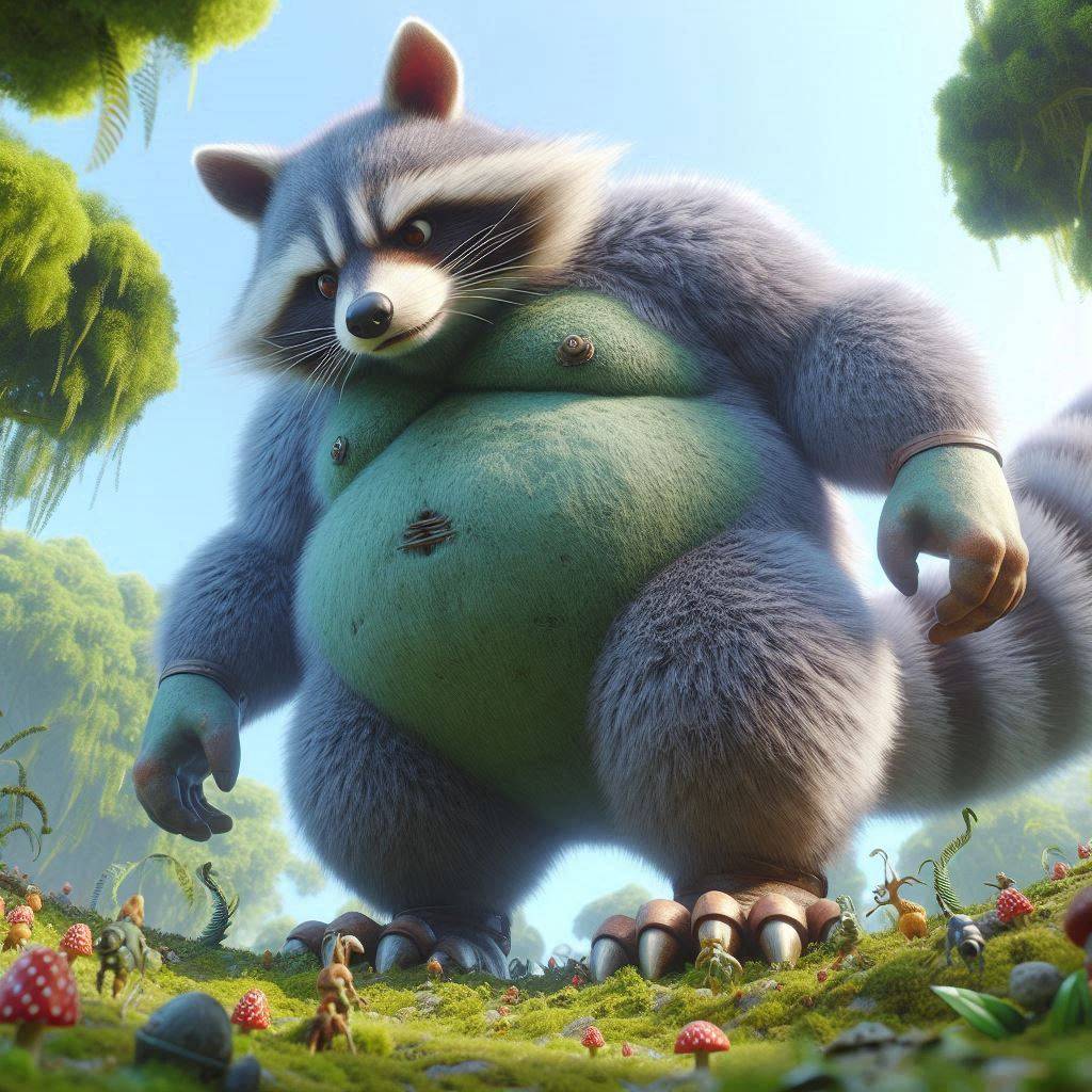 FAT GIANT ROCKET RACCOON by BradSnoopy97 on DeviantArt