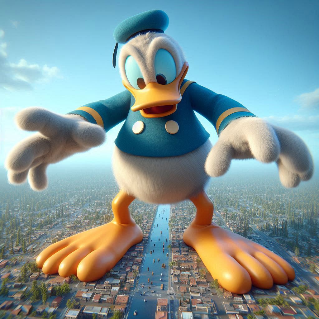 Donald Fast Giant Donald Duck Growing Fast! by BradSnoopy97 on DeviantArt