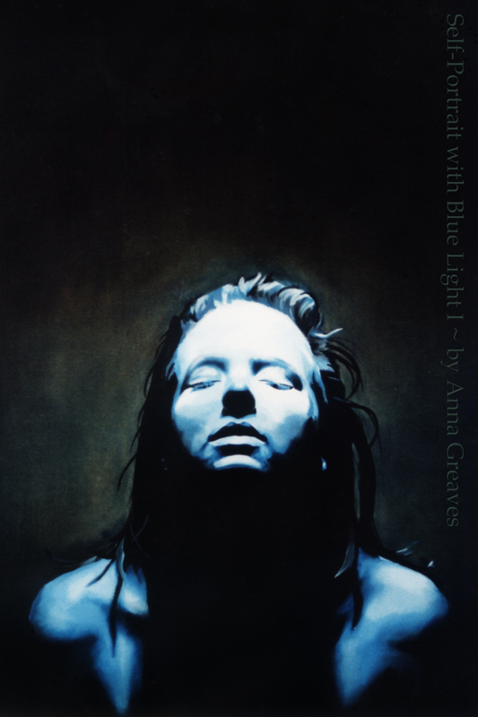 Self Portrait with Blue Light by AnnaGilhespy