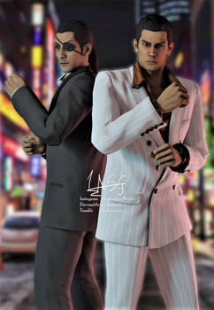 Kiryu Kazuma and Goro Majima [Yakuza 0]