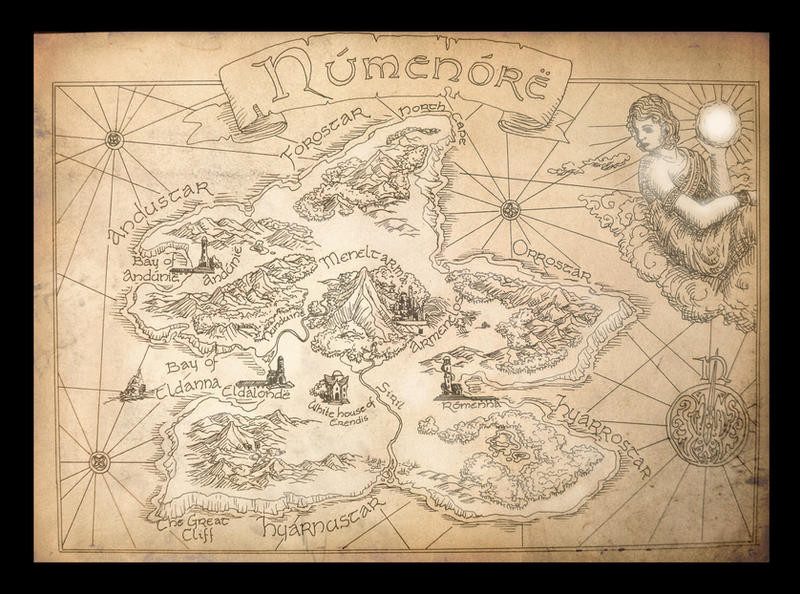 High Def Numenera Map Old Numenore Map by amegusa on DeviantArt