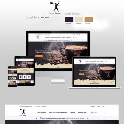 Responsive Web Design of a Coffee Shop by creativehulk on DeviantArt