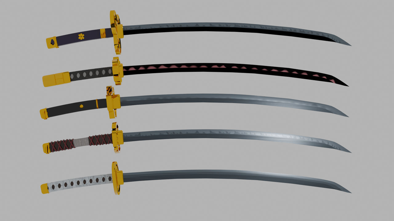 Emma, Shusui, Yubashiri, 3 Kitetsu y Wado Ichimonj by TdIncognito on ...