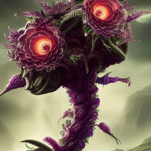 Wraithberry Poison Alien Flower by totempow on DeviantArt