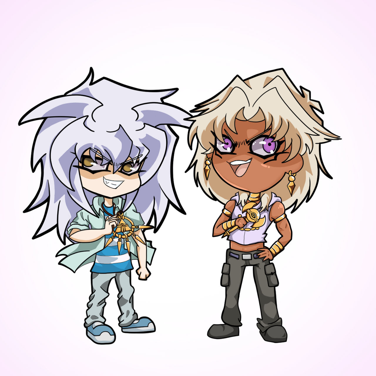 Marik and Bakura Chibi by that-koi-boi on DeviantArt