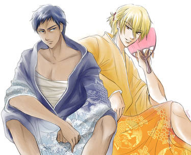 { KNB } Aomine x Kise _ yukata