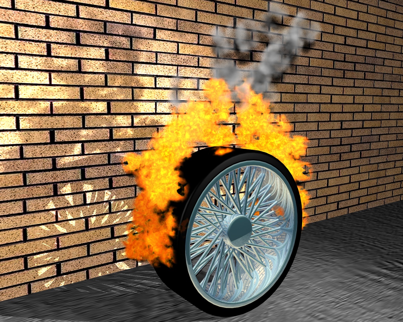 Burning wheel